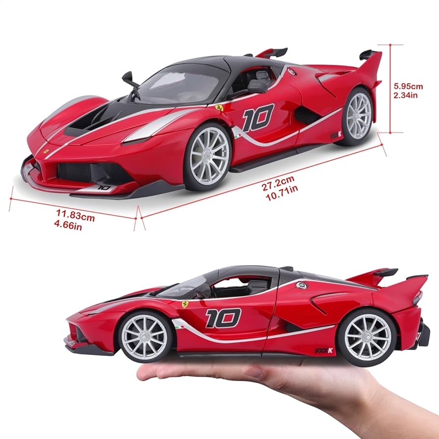 Amazon.com: Bburago B18-16010 Ferrari FXX-K Diecast Model Kit, Red
